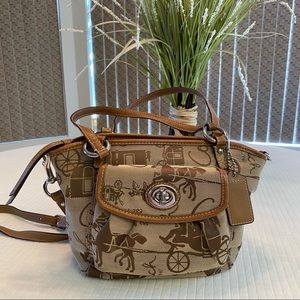 Coach Monogrammed Satchel
